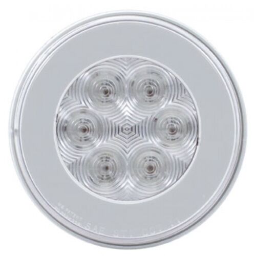 /" Halo /" Clear Amber 21 LED 4/" Round Trailer Marker Turn Signal Light Kits 2
