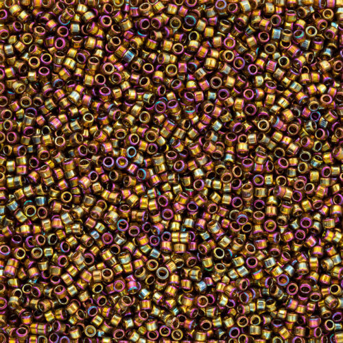 Toho Treasure 11//0 Seed Beads Gold Lustered Dark Topaz TT-01-459 7.8g Q72//7