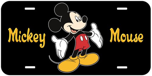 Transportation Mickey Mouse Aluminum Novelty Car Auto License Plate Collectibles Subzy Mk