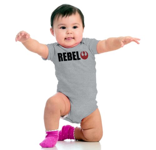 Cool Rebel Nerdy Space Gerber OnesieFunny Cute Galaxy Wars Joke Baby Romper 