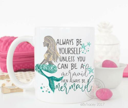 Be A Mermaid Mermaid Mermaid Mug Mermaid Life Mugs With Sayings Funny Coffee Mug 