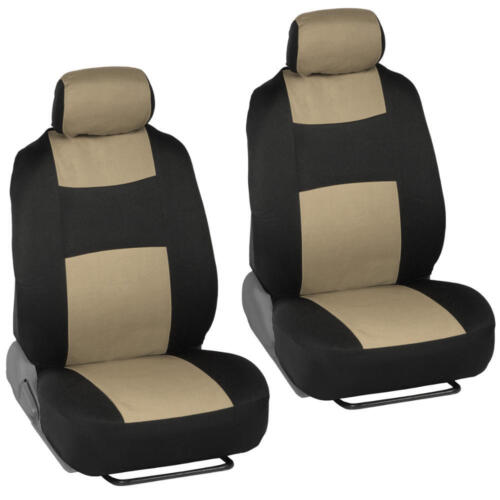 Beige PolyCloth Full Car Seat Cover Set Front /& Rear Bench fits Nissan Sentra