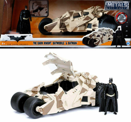 Figurine Batman Neuf Livraison Domicile 1//24 Jada Batmobile Trumble Camouflage