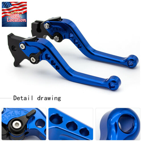 For Yamaha XJ6 DIVERSION 2009-2015 Motorcycle Brake Clutch Levers US Blue Handle