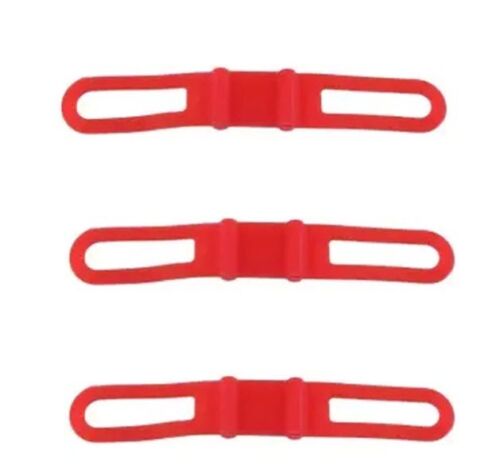 Silicone For Bicycle Flash Light Phone Strap Mount Holder-Set of 3