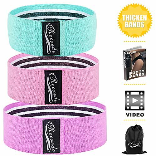 Recredo Booty Bandes antidérapante Bandes de résistance pour jambes et fessiers Workout Bands...