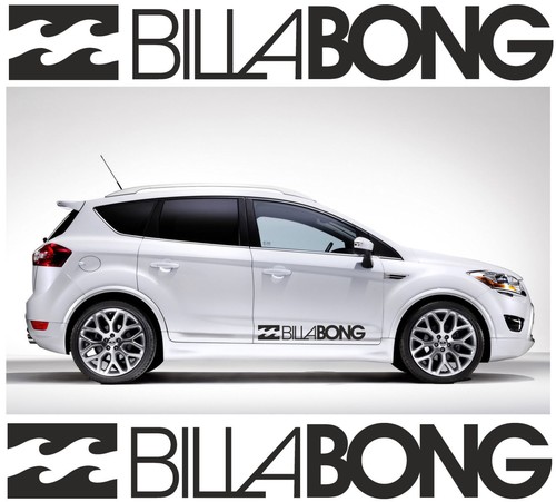 2 x BILLABONG LOGO car stickers decals Reflective Vinyl Best Present 58x9cmx2