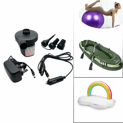 12v Electric Air Pump Airbed Toys Inflator Inflatable car Camping Mattress Pool