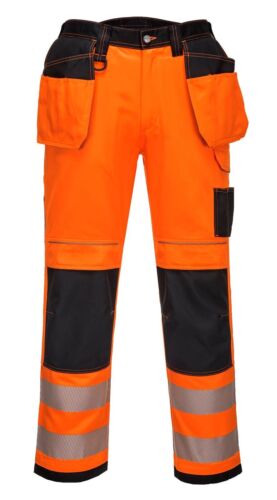 38R-T501 Portwest PW3 Hi-vi Holster Pantalons de travail Pantalons orange//noir taille