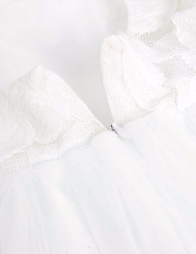 UK Kids Flower Girl Dress Bridesmaid Wedding Princess Formal Party Lace Dresses