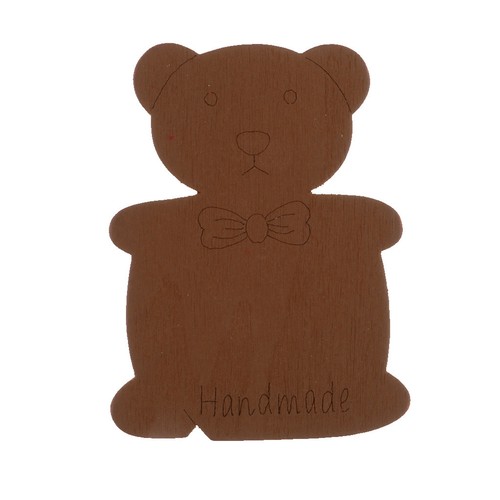 10 x Wooden Bear Embroidery Floss Thread Bobbin for Storage Holder Organizer