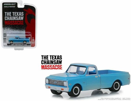 Greenlight Hollywood 1//64 The Texas Chainsaw Massacre 1971 Chevy C-10 44820 B