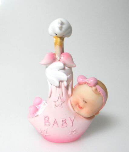 Deko-Figur Tortenfigur Baby im Tragetuch mit Storch Taufe;;