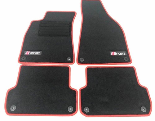 B7 Limo Avant Bj.2000-2007 Velours Fußmatten Rot Automatten Audi A4 8E B6