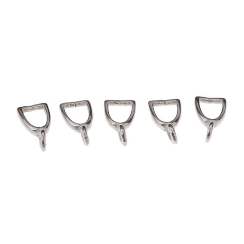 5Pcs Splitter Prise Clip Verschluss Bail für DIY Ohrringe Halskette 