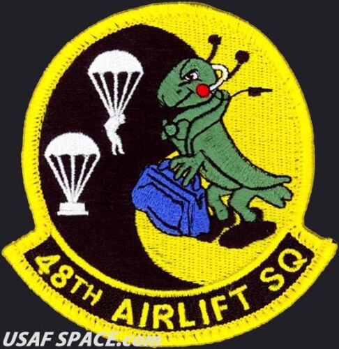 USAF 48TH AIRLIFT SQUADRON ORIGINAL VEL PATCH AR C-130 Little Rock AFB
