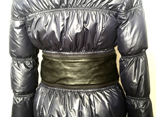 RICHMOND Daunenmantel Steppmantel blau Down Coat blue DE 32 IT 38 XS NEU NP 860€