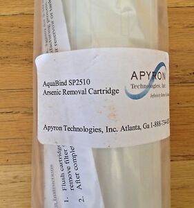 sold as lot 16 APYRON SP2510 Arsenic Removal Cartridges