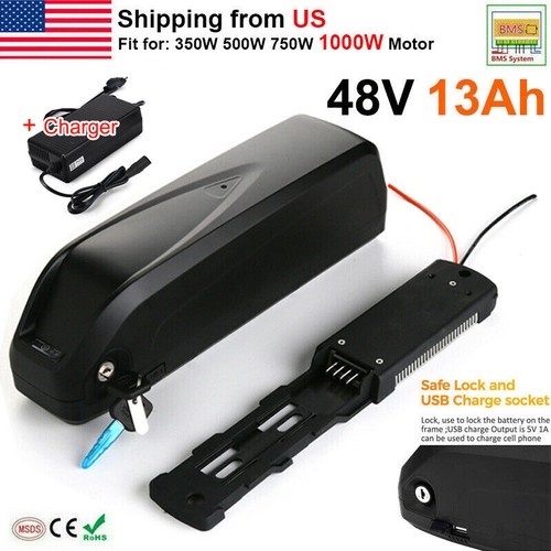 Charger 48V 13Ah Hailong3 Lithium E-bike Battery Pack for 1000W Electric Bike