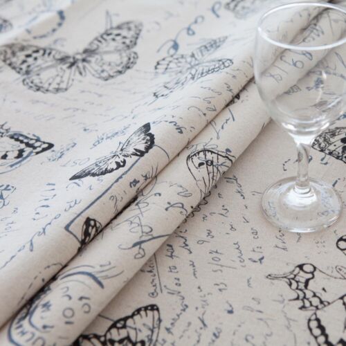 Rectangle Cotton Linen Tablecloth Table Cloth Cover Dust-Proof Dining Home Decor 