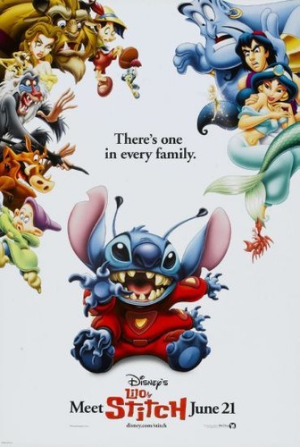 Lilo And Stitch Movie Poster Large 24inx36in
