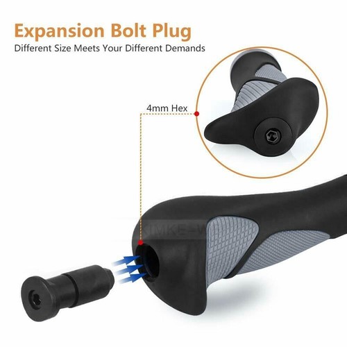 1 Pair Mountain Bike Bicycle MTB Grips Lock on Plugs Ergonomic Handlebar Grip