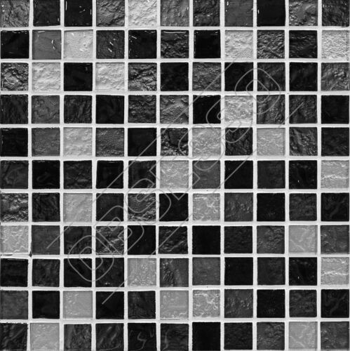 Mosaic Tile Stickers Decals Kitchen Transfers Black Grey 150mm or 100mm