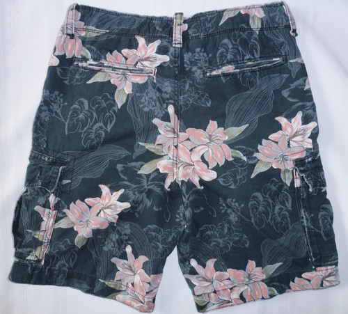 AMERICAN EAGLE AE mens cargo shorts CLASSIC LENGTH black lily size 26