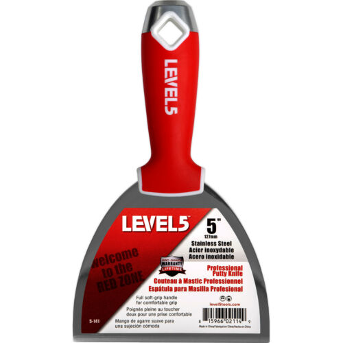 Level 5 professionnel spatule en acier inoxydable hammerend Dans 6 Différentes Taille 76mm-254mm 