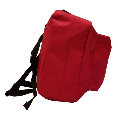 RED Backpack Bag with MALCOLM X LOGO EMBROIDERED