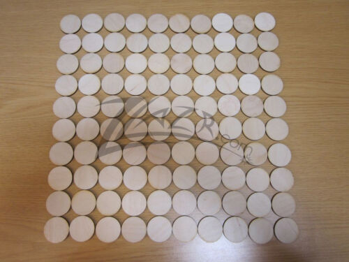 200-1//2/"x1//8/" Small Wooden Circles Laser Cut Craft Disc Hard wood Shape USA MADE