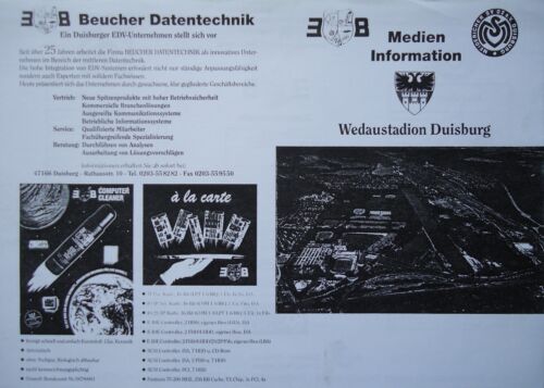 VfL Wolfsburg Medien Info 1997//98 MSV Duisburg
