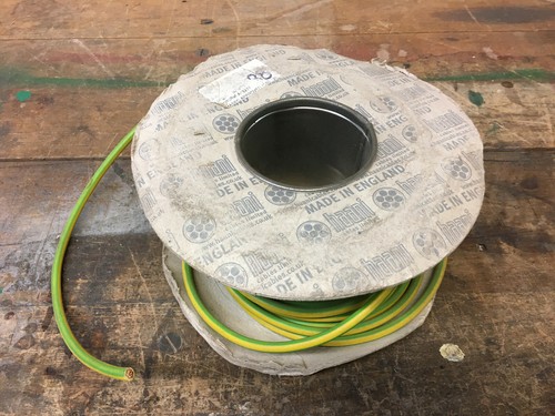 10m x 10mm sq Earth Cable Yellow Green 6491X 10mm Singles Bonding Earthing 10m x 10mm sq Earth Cable Yellow Green 6491X 10mm Singles Bonding Earthing