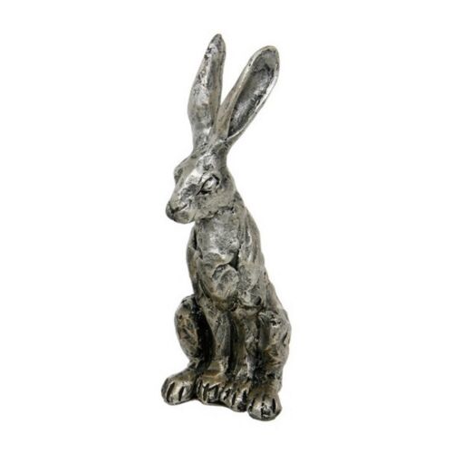 Hare Ornament Statue Bronze Effect Shudehill Sculpture Cast Resin Figurine 14cm 