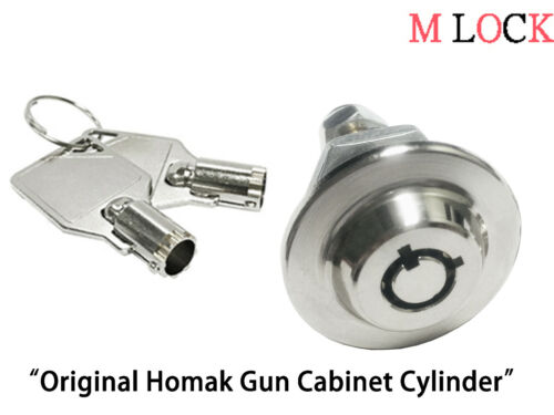 Lot of 2 Gun Cabinet Original Homak toolbox lock 5//8/" Replacement Lock KA 2417