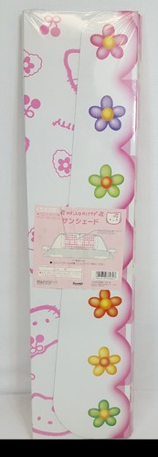 RARE Vtg 1999 Sanrio HELLO KITTY CHERRY Pink Auto SUNSHADE 52-124cm Japan NEW