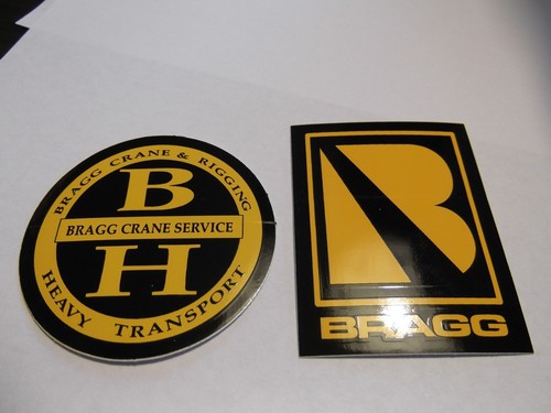 Rare Bragg Hat and Bragg Sticker Oilfield Union Construction Crane