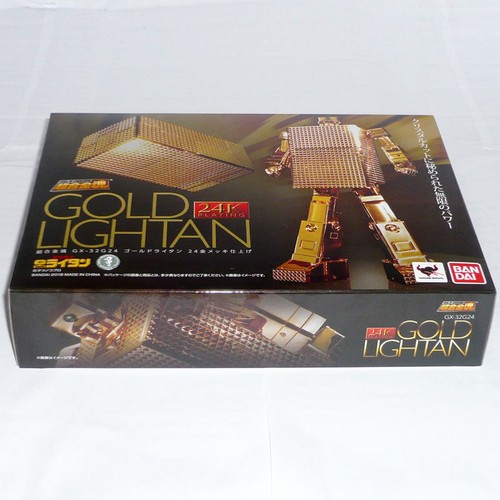 Bandai Tamashii Soul of Chogokin GX-32G24 Gold Lightan 24K Plating Action Figure