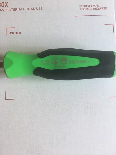 Green Color Snap-on Large Marine Plug Screwdriver