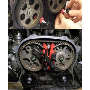 Dogggy 5Pcs Car Dual Cam Clamp Camshaft Locking Tool Kit Sprocket Gear Kit