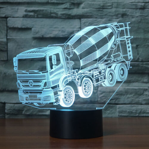 3D Scania Heavy Truck LKW LED Nachtlicht Leselampe Weihnachten Geschenk 7 Farbe