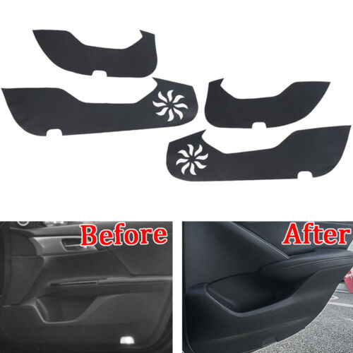 For Honda Accord 18 Door Anti Kick Pad Protector Trim Film Carbon Fiber Leather