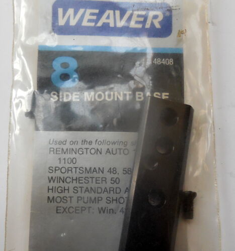 Gloss Winchester Weaver #8 Side Mount Base For Pump Shotguns Remington Etc 