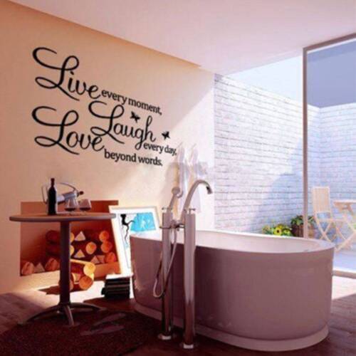Live Laugh Love Wall Quote Vinyl Stickers DIY Wall Art Wall Decal Home Decor