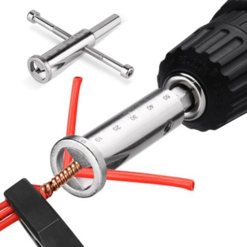 Manual Cable Wire Connector Adaptor Twisting Stripper Twister Power Drill Driver 