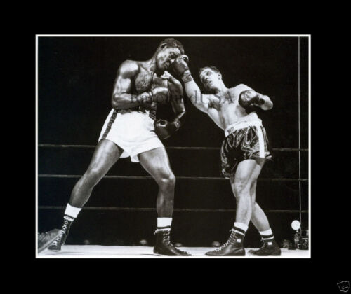 1954-rpt boxer ROCKY MARCIANO Yankee Stadium Charles Hoff Boxing Champ NY MATTED