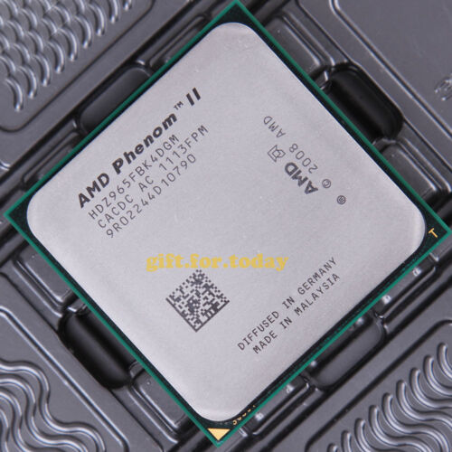 Original AMD Phenom II X4 965 3.4 GHz Quad-Core Processor CPU HDZ965FBK4DGM