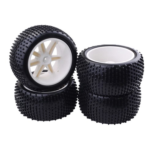 4 Teile satz 1//10 Buggy Truck RC Räder Gummireifen für 1:10 HSP Hongnor