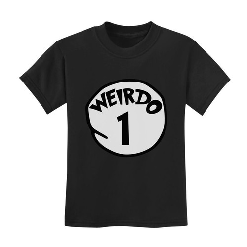 Weirdo 1 Kids T-Shirt Matching Couple 2 Thing Seuss Gift Idea Costume Youth Top