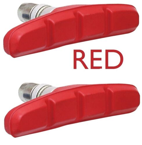 70 MM Red Brake Blocks V Type /& Cantilever Rim Pads Hybrid Bikes